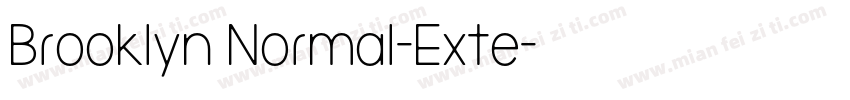 Brooklyn Normal-Exte字体转换